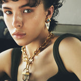 CHAIN OF FIRE GOLD PLATE CHAIN NECKLACE