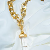 CHAIN OF FIRE GOLD PLATE CHAIN NECKLACE