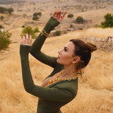 THE ULTIMATE QUESTION GOLD PLATE EARCUFF